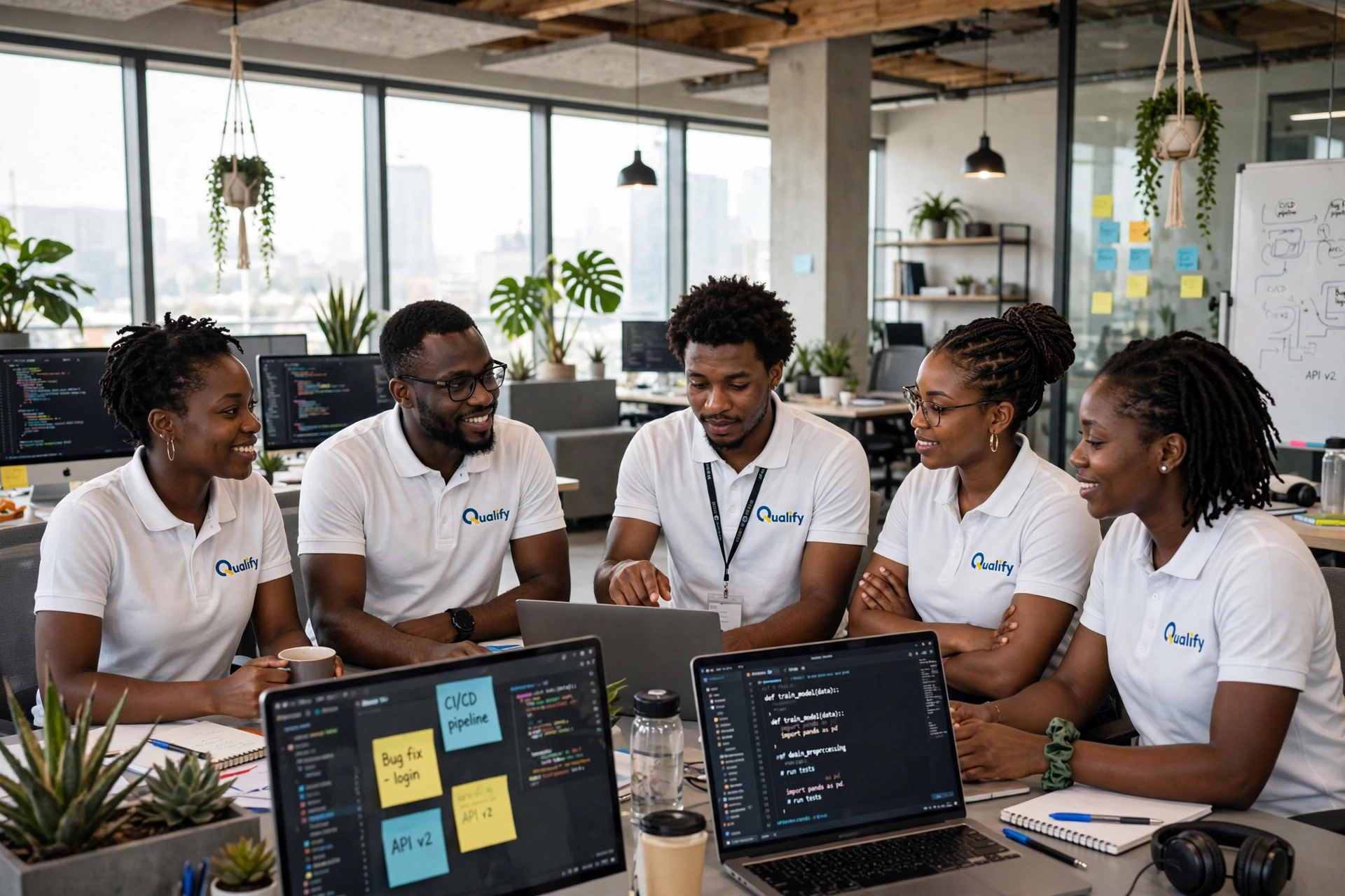 L'équipe Qualify Talent en pleine collaboration